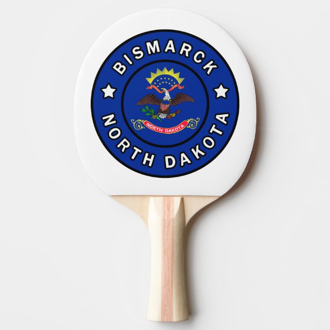 Pala De Ping Pong Bismarck Dakota del Norte (Anverso)