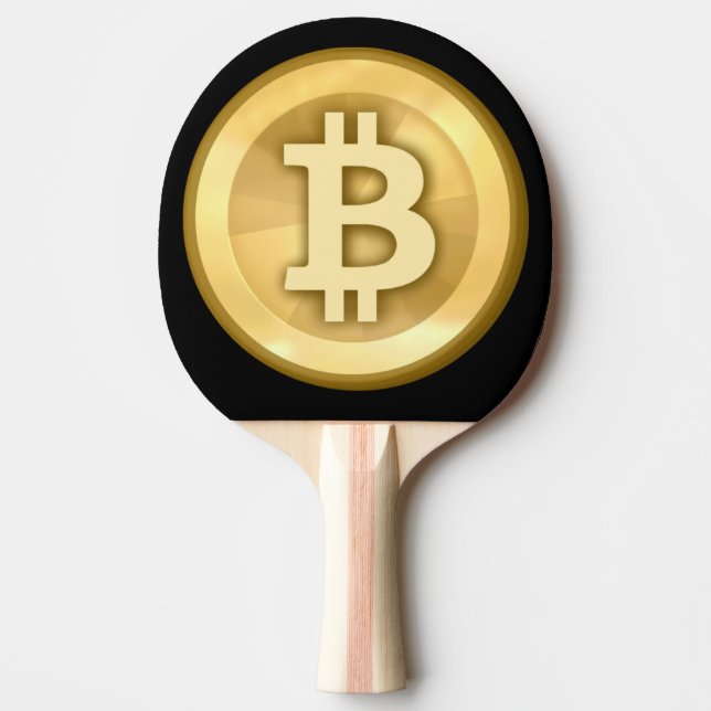 Pala De Ping Pong Bitcoin de Guay personalizar (Anverso)