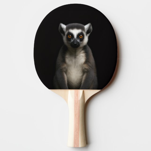 Pala De Ping Pong Black 4 Luxe ping pong paddle, Gentle Lemur (Reverso)