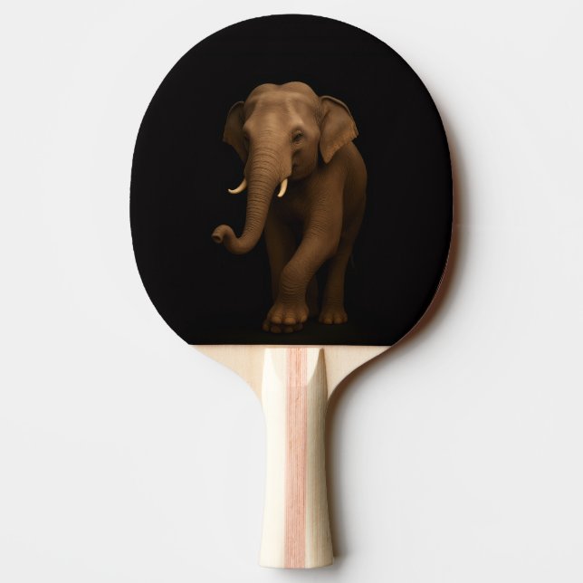 Pala De Ping Pong Black 4 Luxe ping pong paddle, Indian Elephant (Reverso)