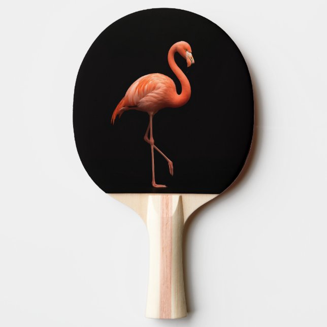 Pala De Ping Pong Black 4 Paddle de ping pong de lujo, Flamingo rosa (Reverso)