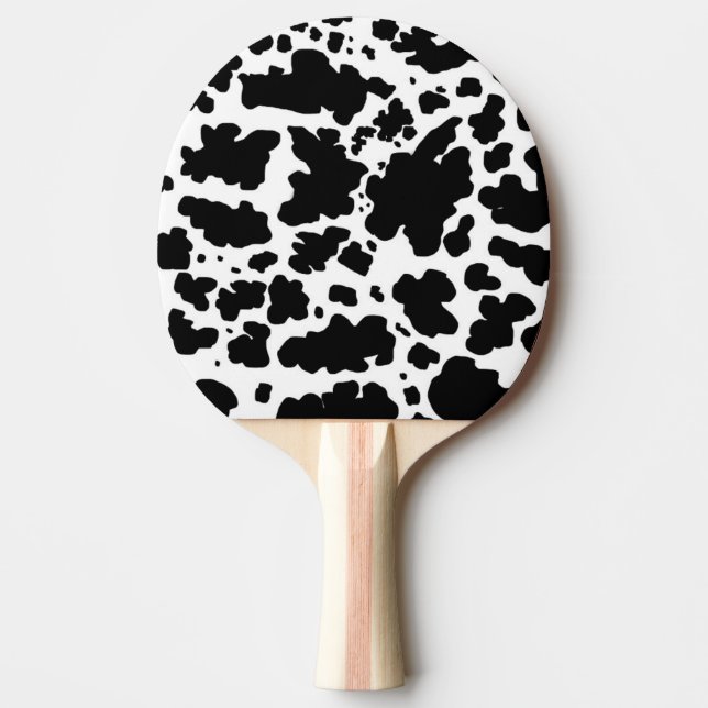 Pala De Ping Pong Black Cow Spots Print Cowboy Farmer (Anverso)