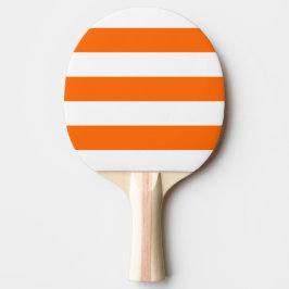 Pala De Ping Pong Blanco Moderno, Franja Naranja
