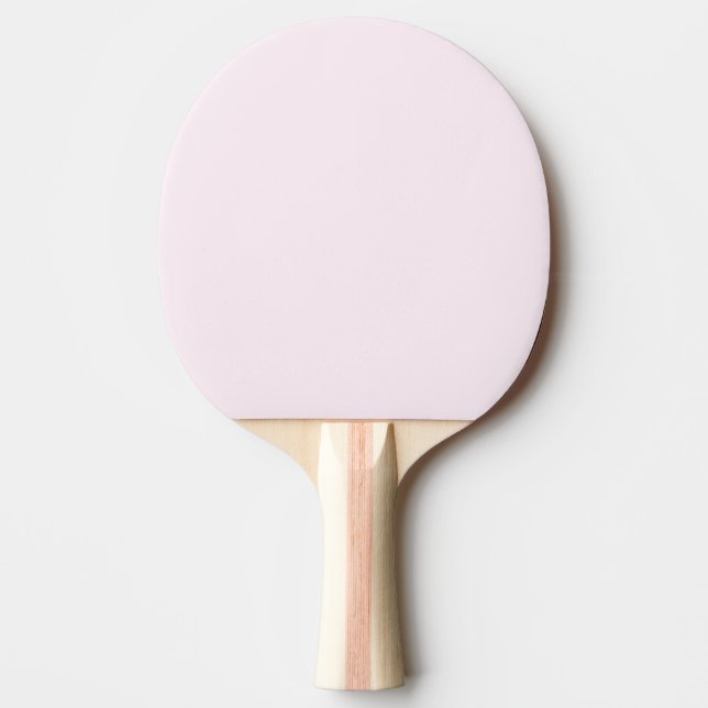 Pala De Ping Pong Blanco Pastel Pálido Rosado Sólido (Anverso)