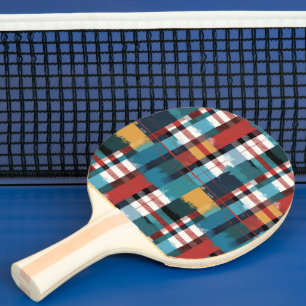 Pala De Ping Pong Blanco rojo amarillo rojo oscuro
