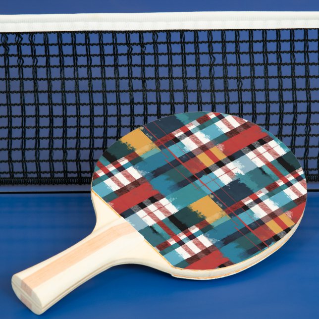 Pala De Ping Pong Blanco rojo amarillo rojo oscuro (in situ)