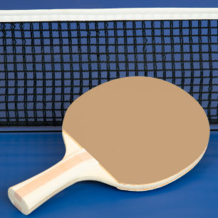 Pala De Ping Pong Bloque de color Peach Tan Diseño de Boda suave