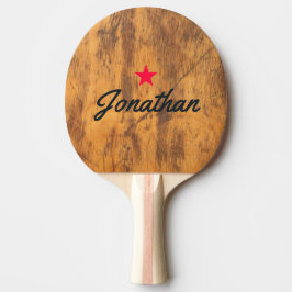 Pala De Ping Pong Bloque de Cortar Firma de Estrella Vintage