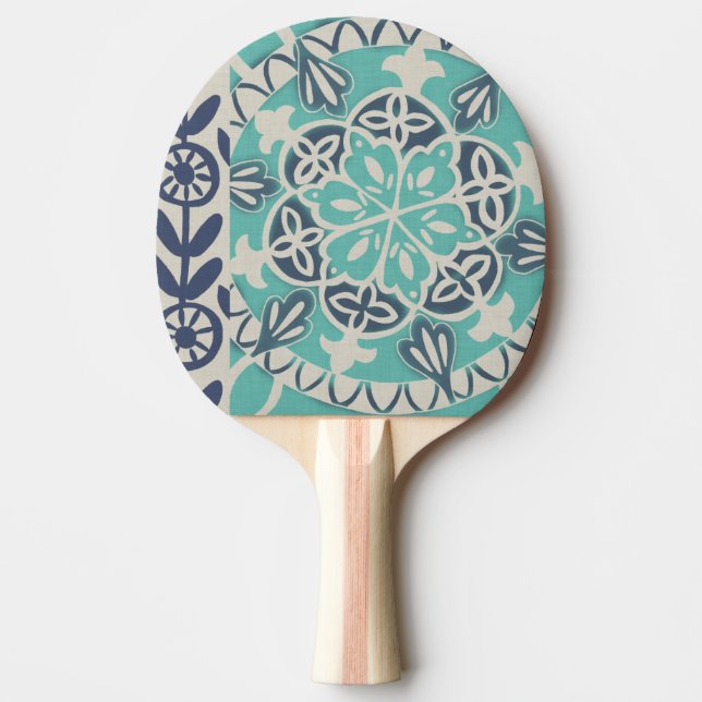Pala De Ping Pong Blue Batik Tile I (Anverso)