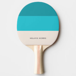 Pala De Ping Pong Blue Beach Vibe Colorblock | Monograma moderno