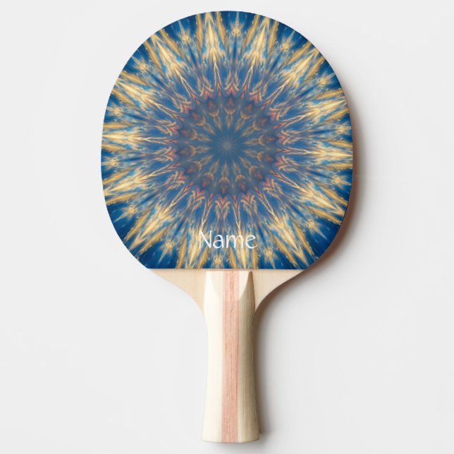 Pala De Ping Pong Blue Chakra Kaleidoscope Thunder_Cove (Anverso)