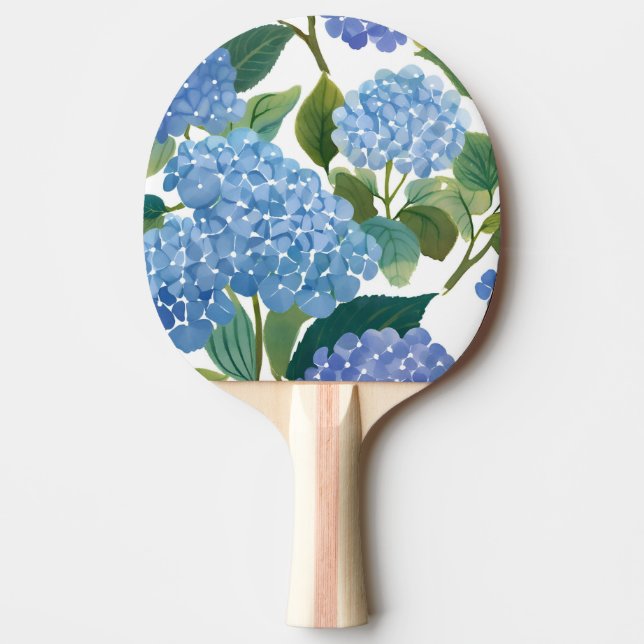 Pala De Ping Pong Blue Hydrangeas | Beautiful Floral Bush (Anverso)
