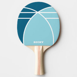 Pala De Ping Pong Blue Personalized Ping Pong Paddle with Name