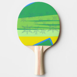 Pala De Ping Pong Blue Snowflakes on the Sunrise Mountain