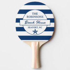 Pala De Ping Pong Blue Stripes Family Beach House