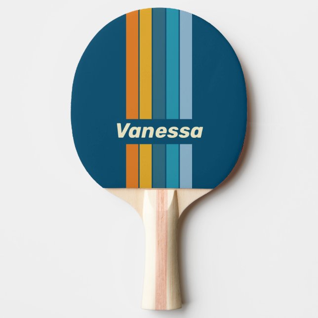 Pala De Ping Pong Blue Sun Pin Striped with Name (Anverso)