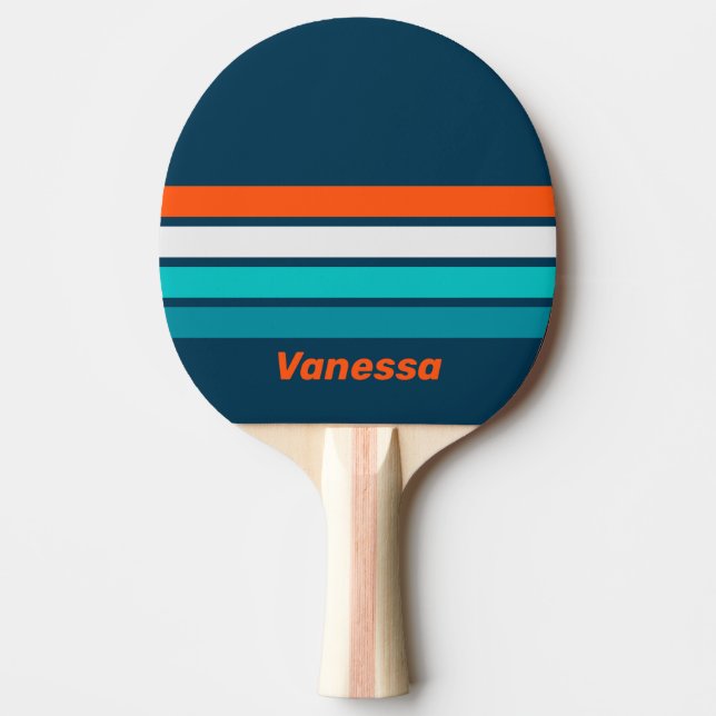 Pala De Ping Pong Bluebottle Echo Across Striping with Name (Anverso)