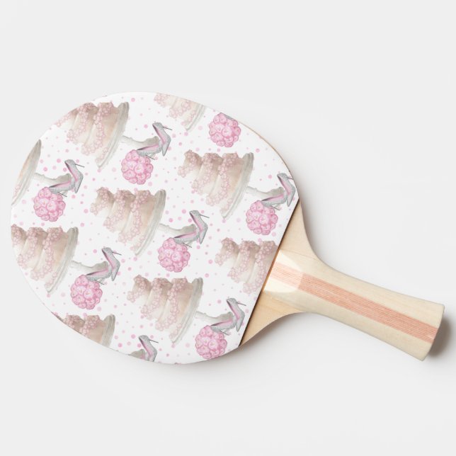 Pala De Ping Pong Boda Cake Ping Pong Paddle (Reverso)