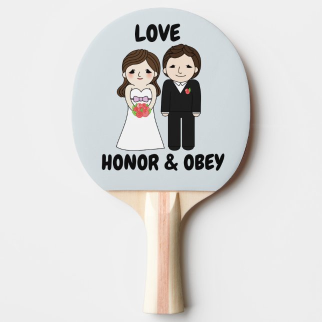 PALA DE PING PONG BODA GIFT PING PONG PADDLES (Anverso)