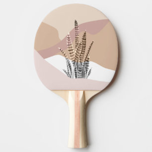 Pala De Ping Pong Boho Abstracto Moderno Suculento