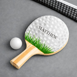 Pala De Ping Pong Bola de golf en hierba personalizada