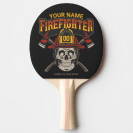 Pala De Ping Pong Bombero de casco falso artificial personalizado