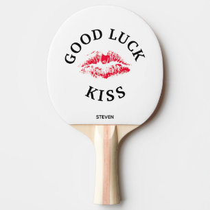 Pala De Ping Pong Bonito beso rojo Goodluck Valentines personalizado