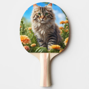 Pala De Ping Pong Bonito jardín de gatos