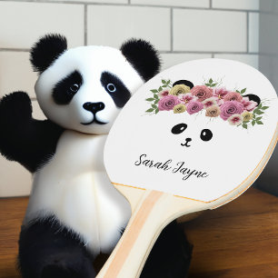 Pala De Ping Pong Bonito Panda Bear Animal Face Ping Pong Paddle