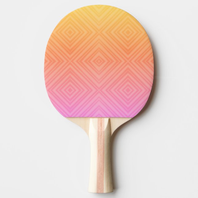 Pala De Ping Pong Bonito Pastel Hipnótico Diamante Arte Pop Moderno (Anverso)