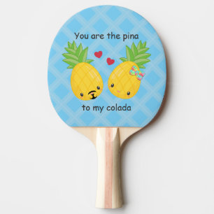 Pala De Ping Pong Bonito piña tropical Pina colada romántica