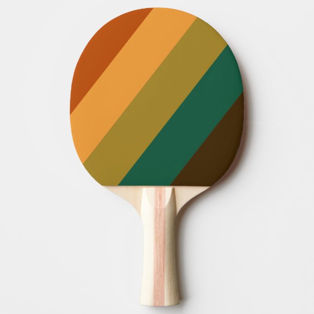 Pala De Ping Pong Bosque Antiguo Marisma Rayas Audaces (Anverso)