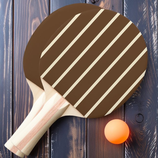 Pala De Ping Pong Bosque Profundo con Rayas Marrones y Sólido (Subido por el creador)