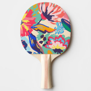Pala De Ping Pong Bosque y rosas