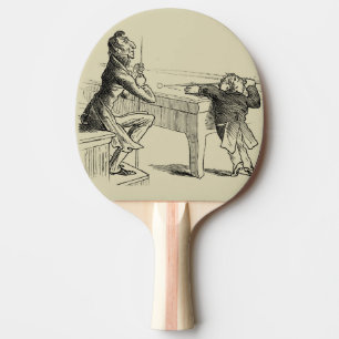Pala De Ping Pong Bosquejo del lápiz de dos hombres que juegan al