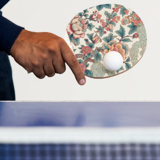 Pala De Ping Pong Botánico elegante inspirado en Asia
