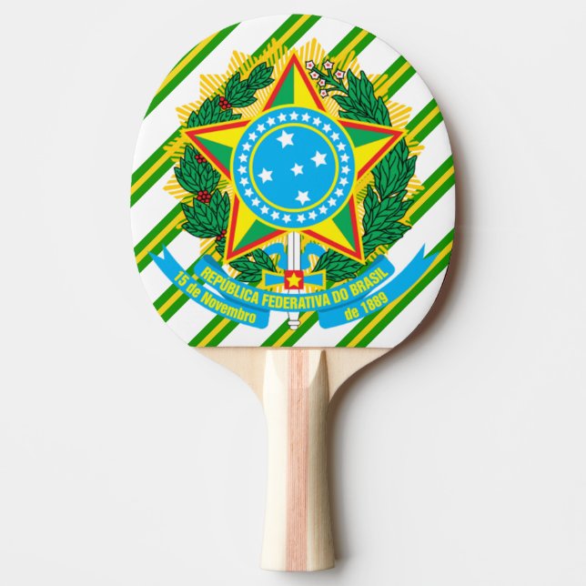 Pala De Ping Pong Brazos de la capa del Brasil (Anverso)