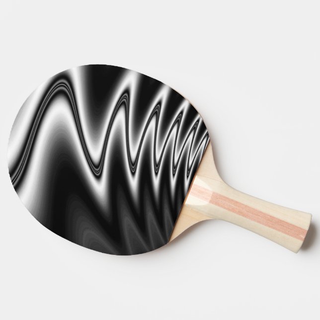 Pala De Ping Pong Brida negra y blanca (Lateral)
