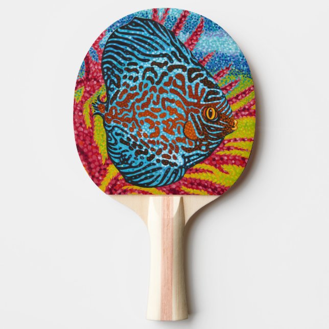 Pala De Ping Pong Brillante pescado tropical II (Anverso)