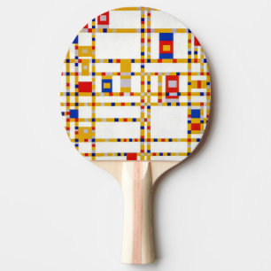 Pala De Ping Pong Broadway Boogie Woogie   Piet Mondrian