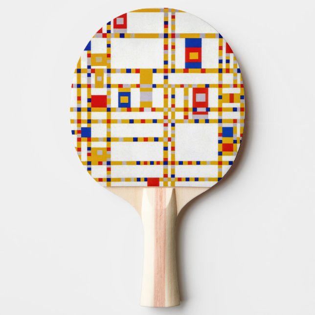 Pala De Ping Pong Broadway Boogie Woogie | Piet Mondrian | (Anverso)