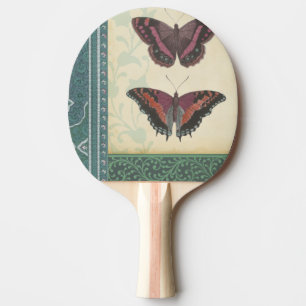Pala De Ping Pong Brocado decorativo de la mariposa por el estudio