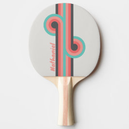 Pala De Ping Pong Bucle de franja de coral blanqueado por el sol con