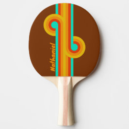 Pala De Ping Pong Bucle de franja de niebla del suelo del bosque con