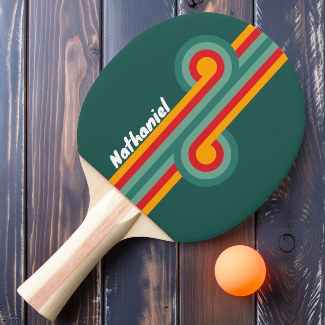 Pala De Ping Pong Bucle de franja verde con nombre (Subido por el creador)
