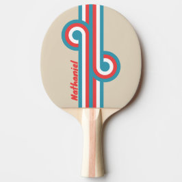 Pala De Ping Pong Bucle de raya perseguidor de nubes con nombre