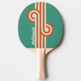 Pala De Ping Pong Bucle Retro Atemporal con Nombre