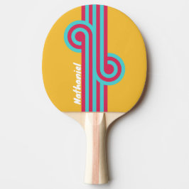 Pala De Ping Pong Bucle Retro Tropical Breeze con Nombre