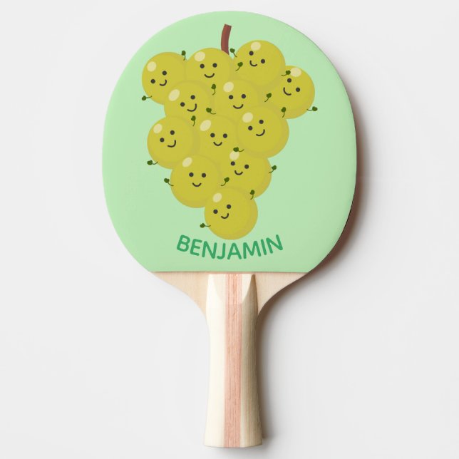 Pala De Ping Pong Buen ilustracion de uvas personalizados (Anverso)