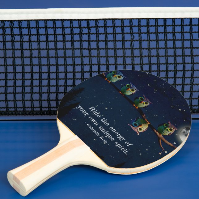 Pala De Ping Pong Búho que es diferente con el collage de ofertas ún (in situ)